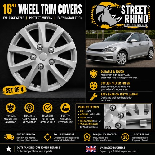 Silver wheel trims - wheel, covers