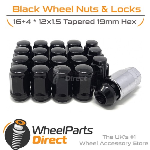 Wheel nuts locks 4 - wheel, black